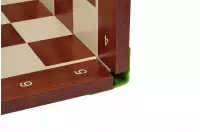 Szachownica składana nr 6 (z opisem) mahoń/klon (intarsja)